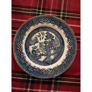 Vintage English Blue Willow Bread & Butter Plate